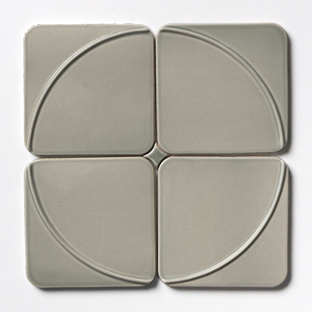 Serenity Glossy Mandala Ceramic Tile