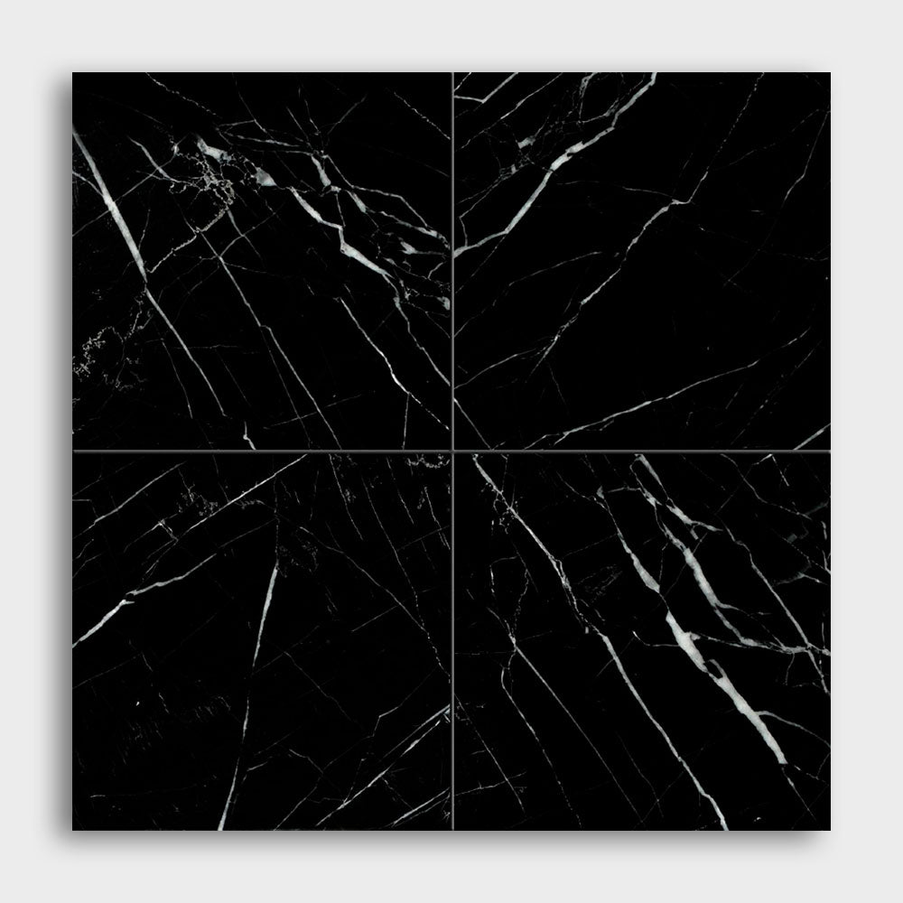 Black Polished Marble Tile