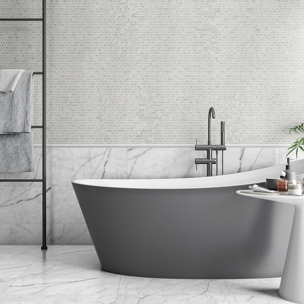 Italian Carrara Honed Marble Tile