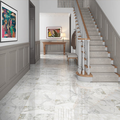 Calacatta Gold Polished Marble Tile