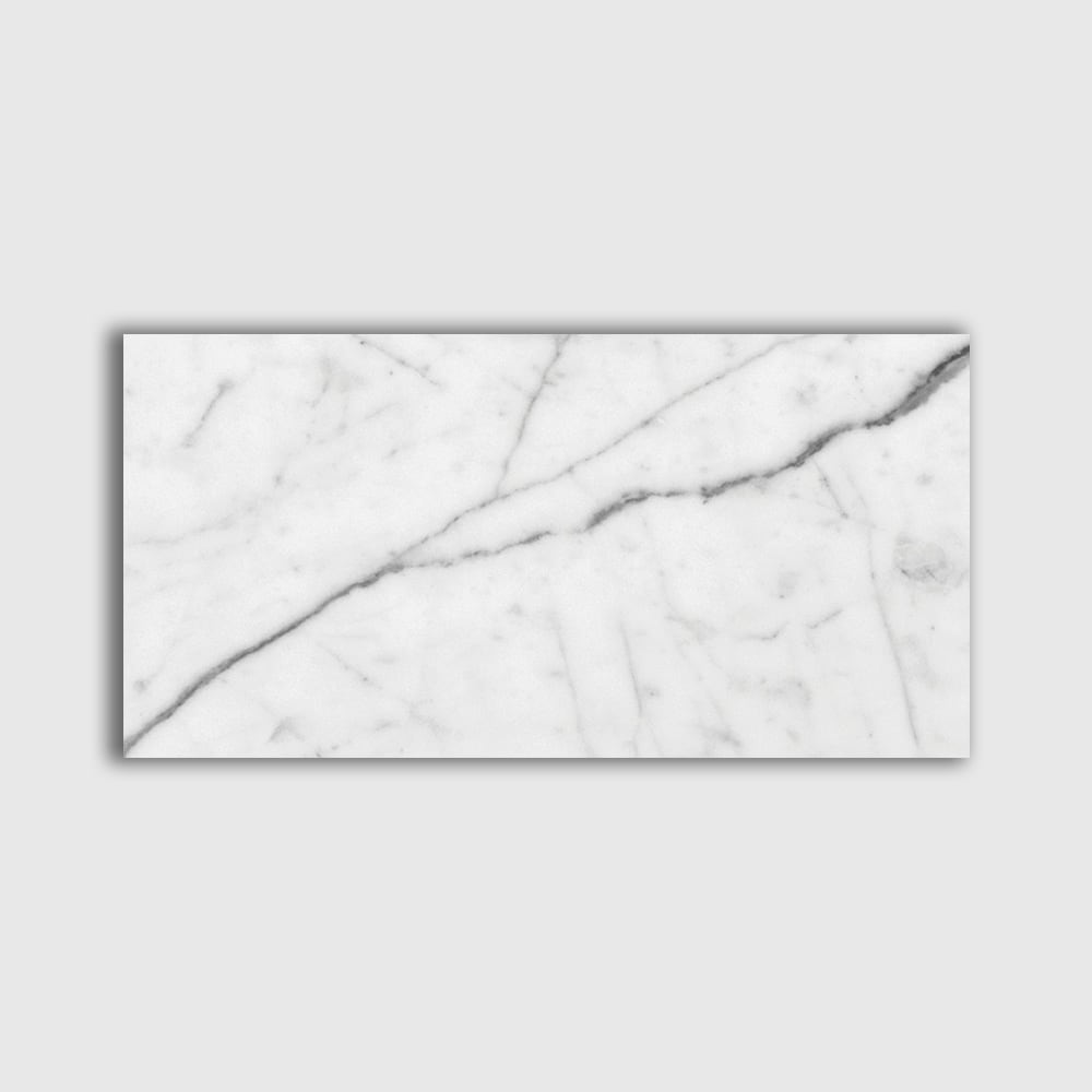 Italian Carrara Polished Marble Tile