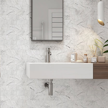 Italian Carrara Polished Marble Tile