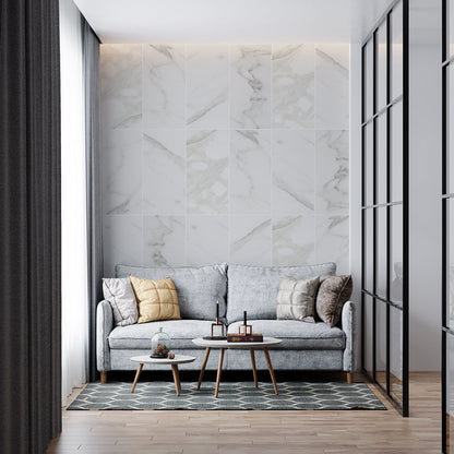 Calacatta Gold Honed Marble Tile