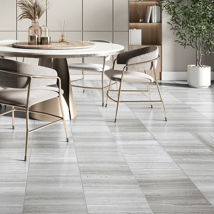 Athens Grey Light Honed Marble Tile