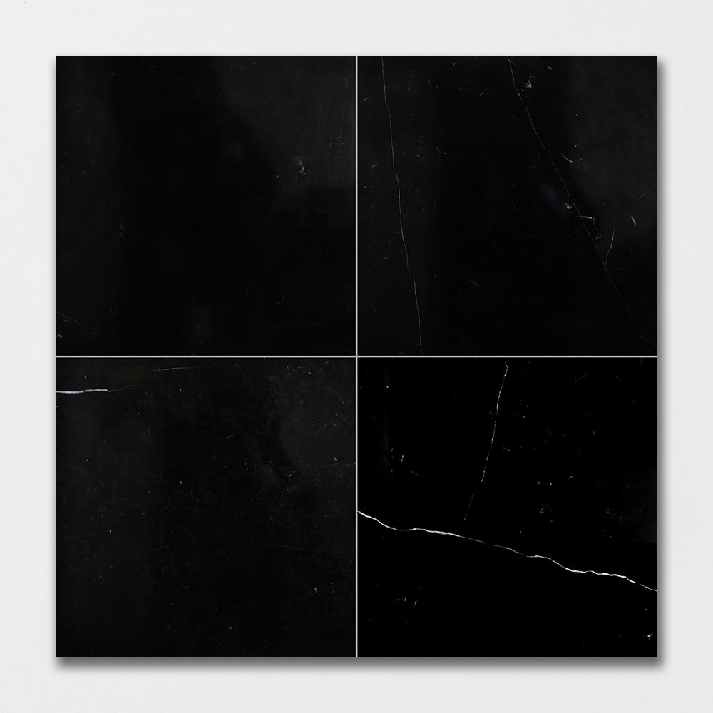 Black Polished Marble Tile