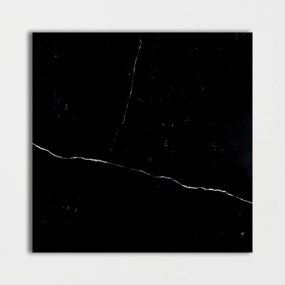 Black Polished Marble Tile