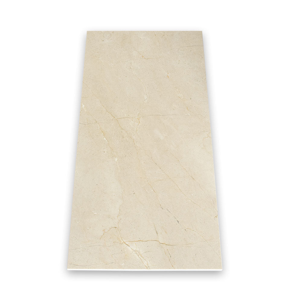 Crema Marfil Polished Marble Tile
