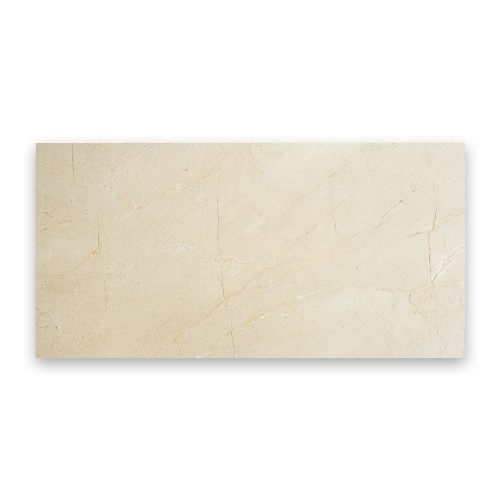Crema Marfil Polished Marble Tile