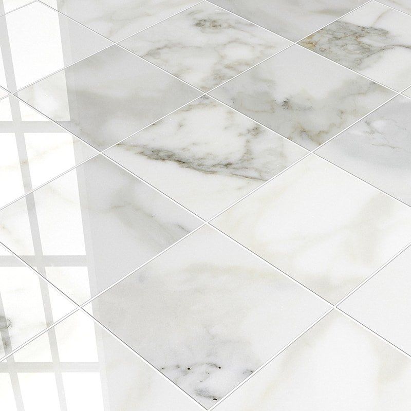 Calacatta Gold Honed Marble Tile