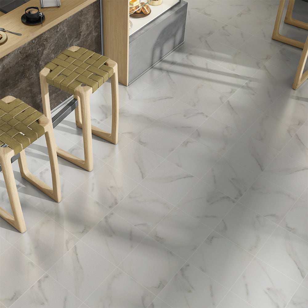 Calacatta Gold Honed Marble Tile