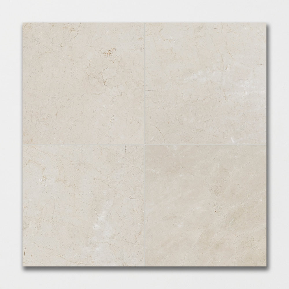 Crema Marfil Polished Marble Tile