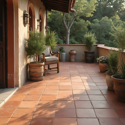 Cuadrado Natural Square Terracotta Tile