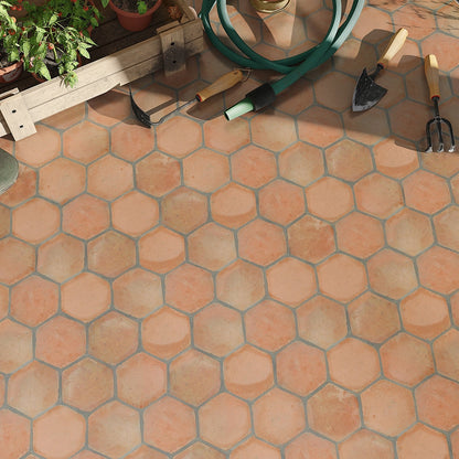 Hexagono Natural Hexagon Terracotta Tile