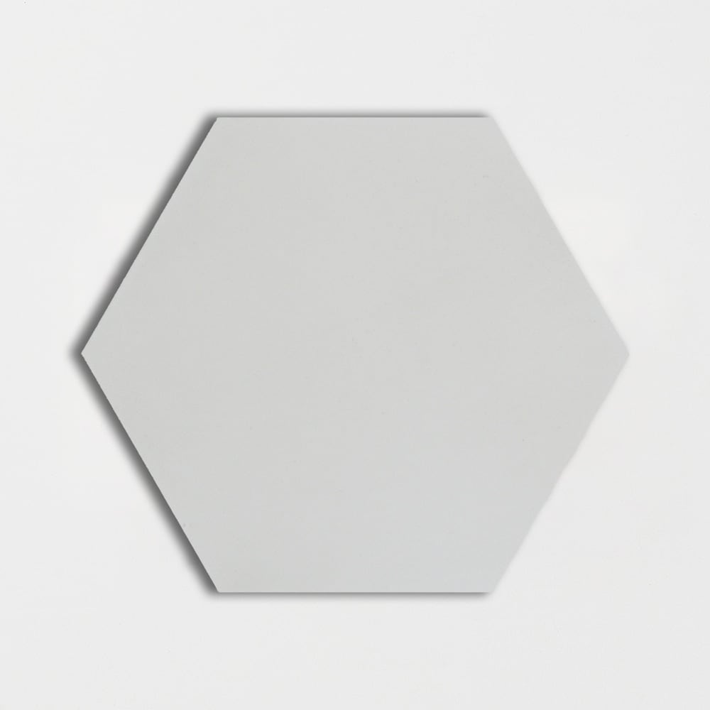 Handmade Bianca Honed Hexagon Cement Tile