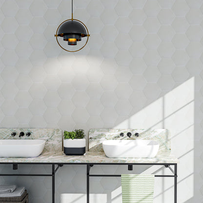 Handmade Bianca Honed Hexagon Cement Tile