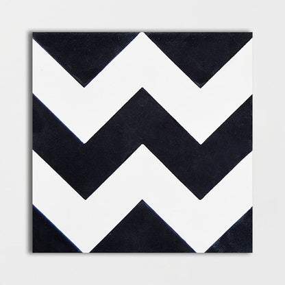 Handmade Chevron Honed Cement Tile