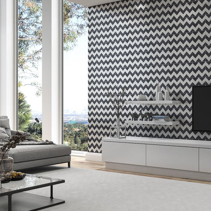 Handmade Chevron Honed Cement Tile