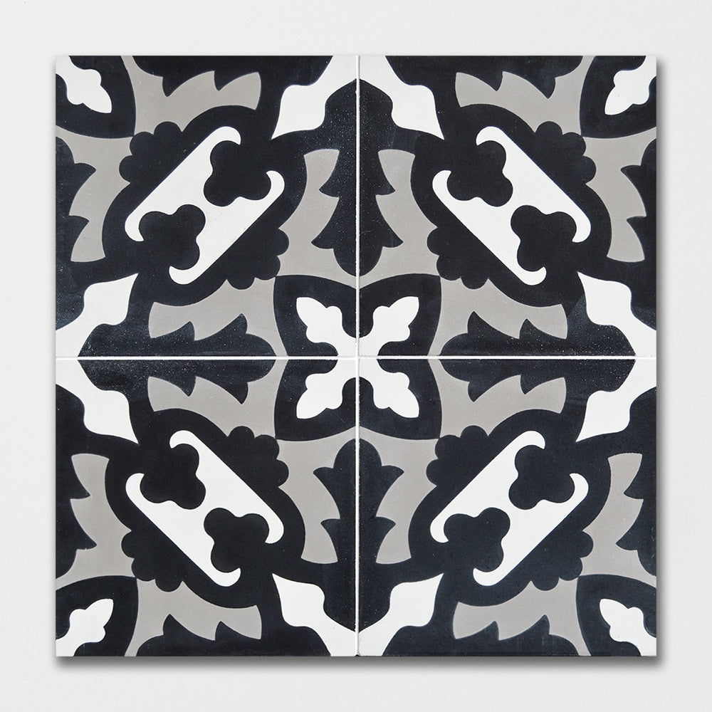 Handmade Ornament Honed Cement Tile