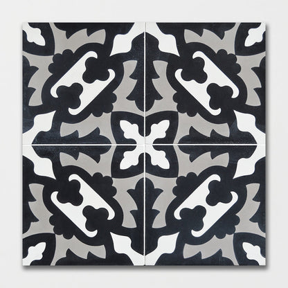 Handmade Ornament Honed Cement Tile
