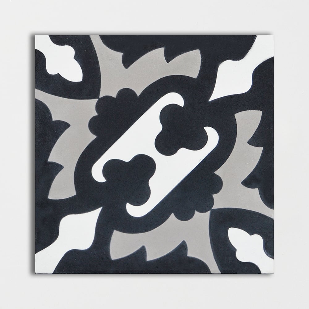Handmade Ornament Honed Cement Tile