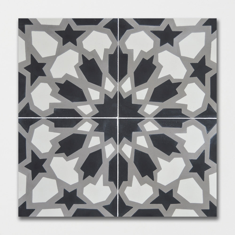 Handmade Stella Honed Cement Tile