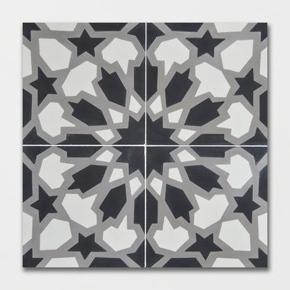 Handmade Stella Honed Cement Tile