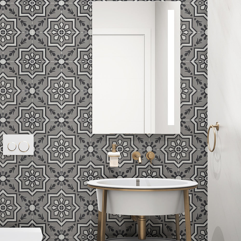 Handmade Alpha Honed Cement Tile