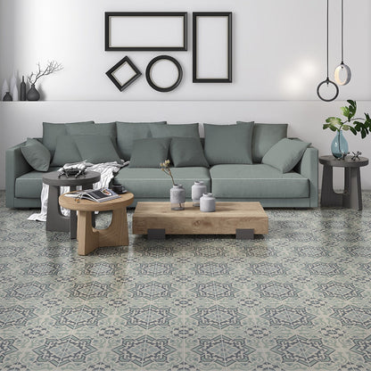 Handmade Teal Honed Cement Tile