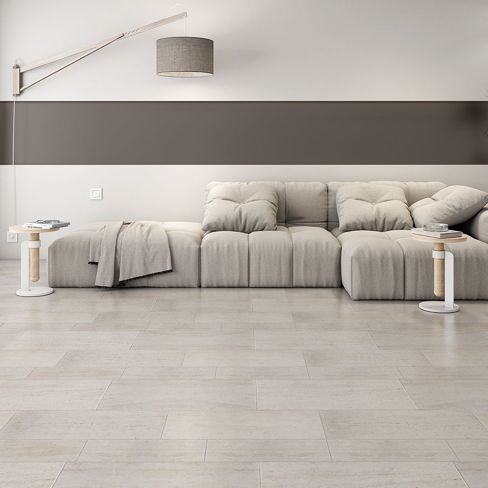 Louvre Brushed Limestone Tile