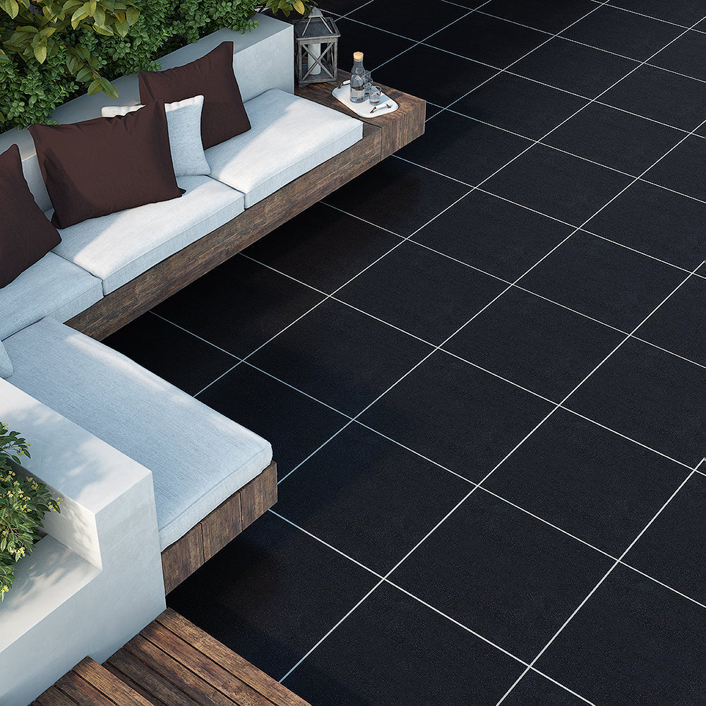 Premium Absolute Black Polished Granite Tile