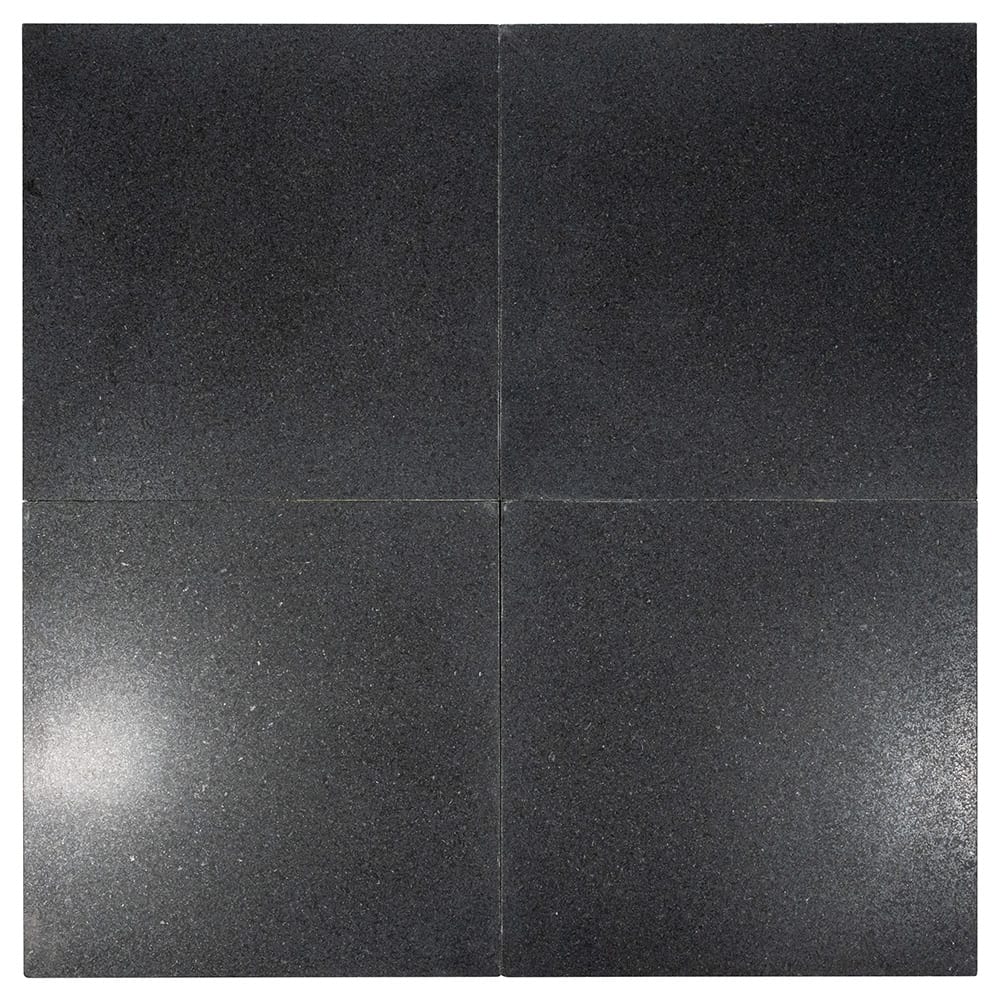 Premium Absolute Black Honed Granite Tile
