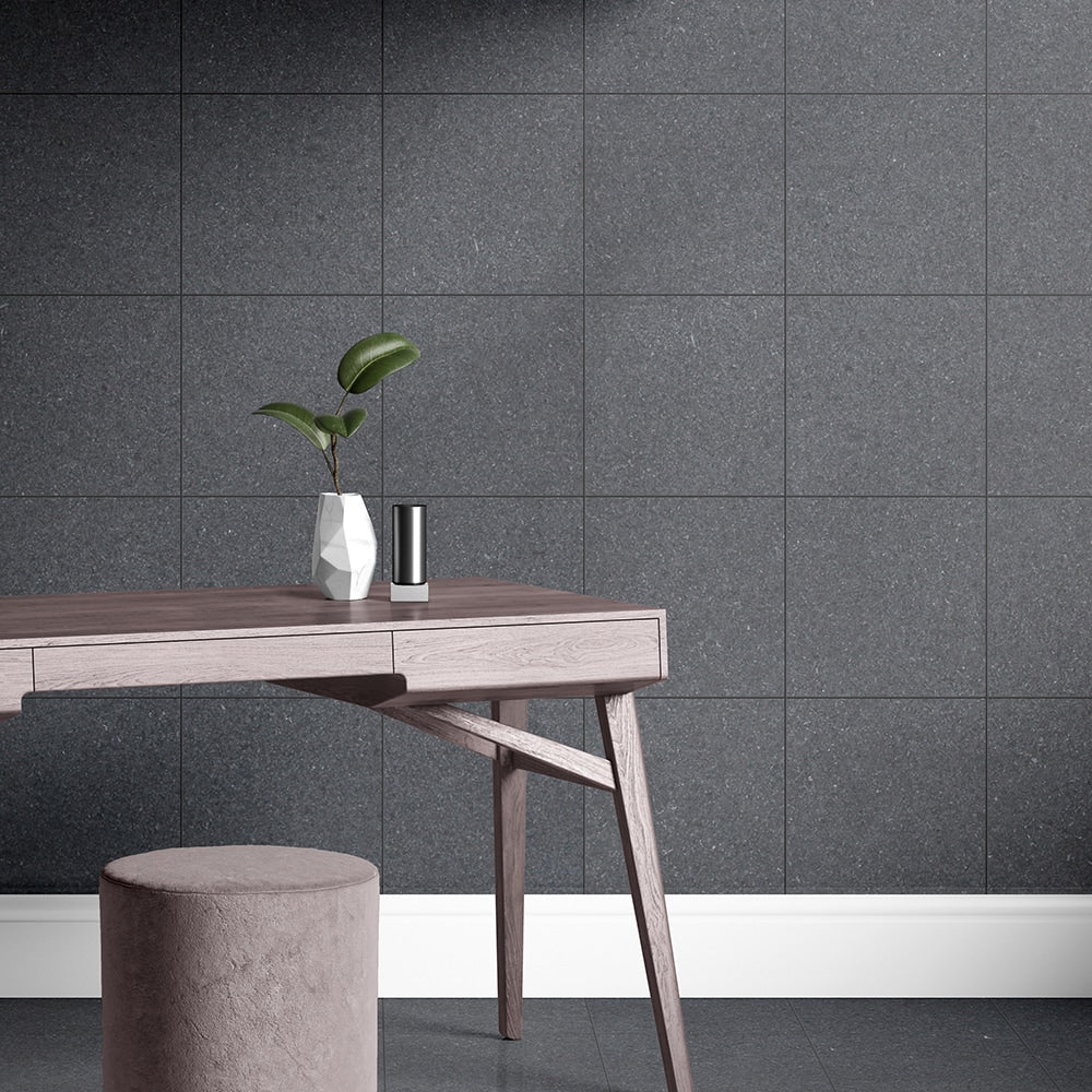 Premium Absolute Black Honed Granite Tile