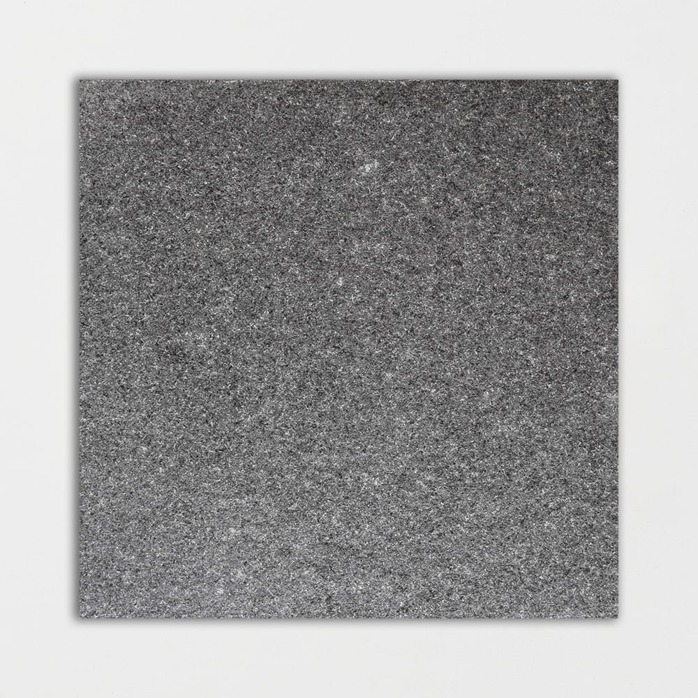 Premium Absolute Black Flamed Granite Tile