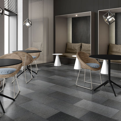 Premium Absolute Black Flamed Granite Tile