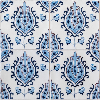 Tulips Crackled Ceramic Tile