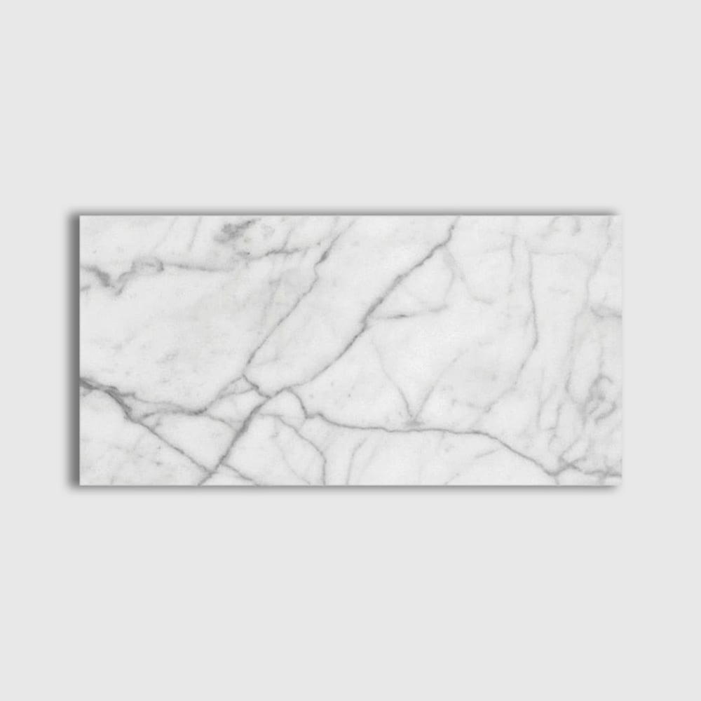 Italian Carrara Polished Marble Tile