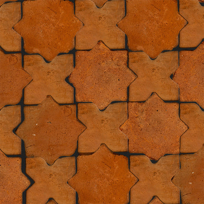 Rustic Cotto Natural Star Terracotta Tile