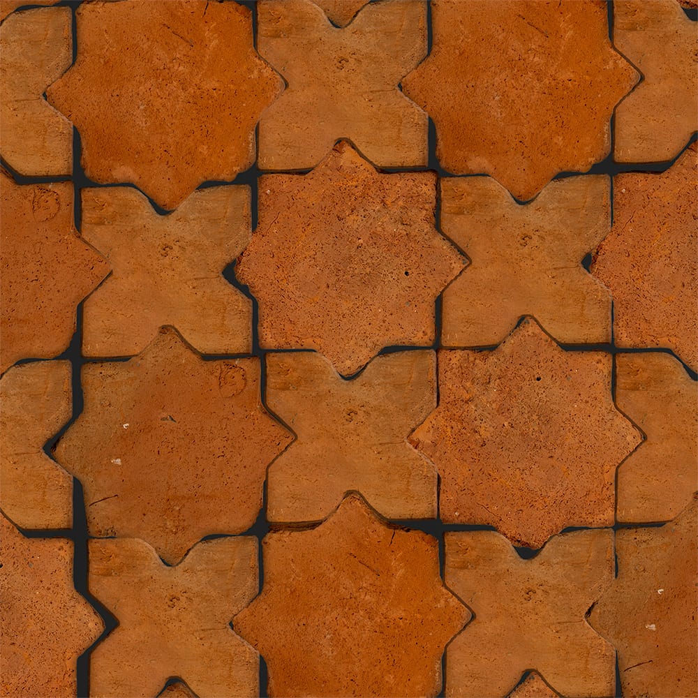 Rustic Cotto Natural Star Terracotta Tile