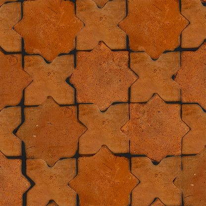 Rustic Cotto Natural Star Terracotta Tile
