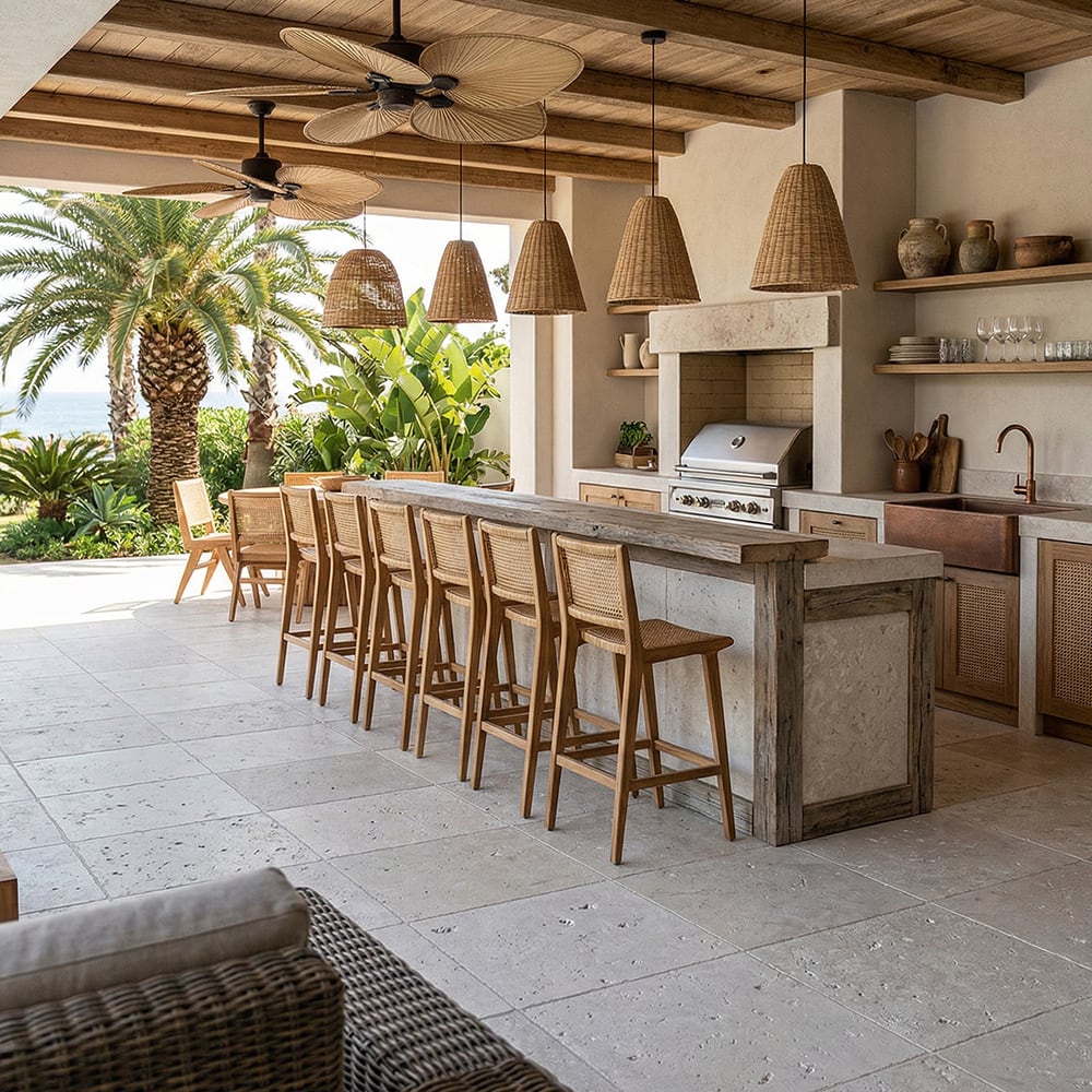 Paris Tumbled Limestone Pavers
