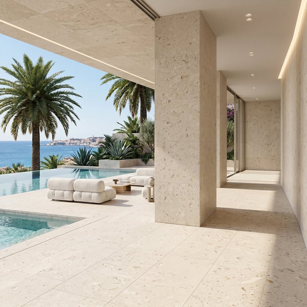 Shell Reef Tumbled Limestone Pavers