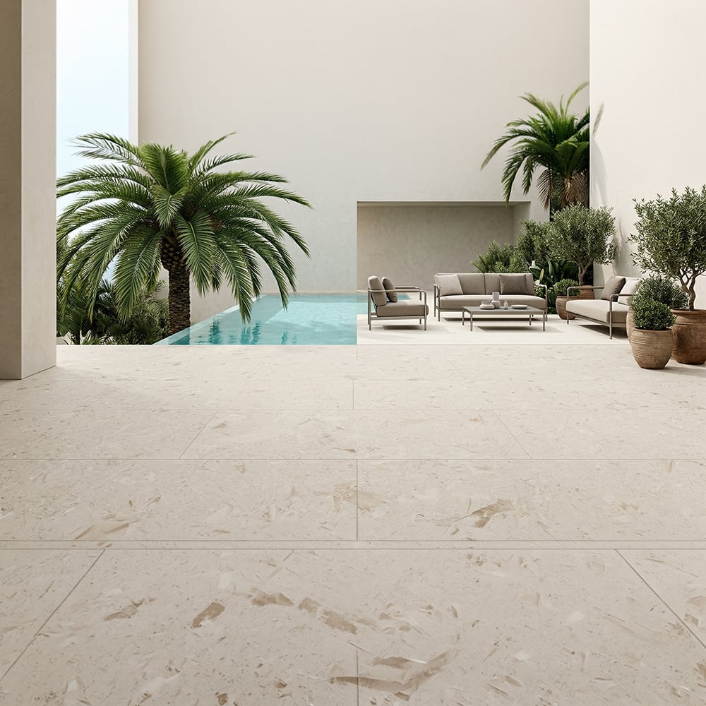 Shell Reef Tumbled Limestone Pavers