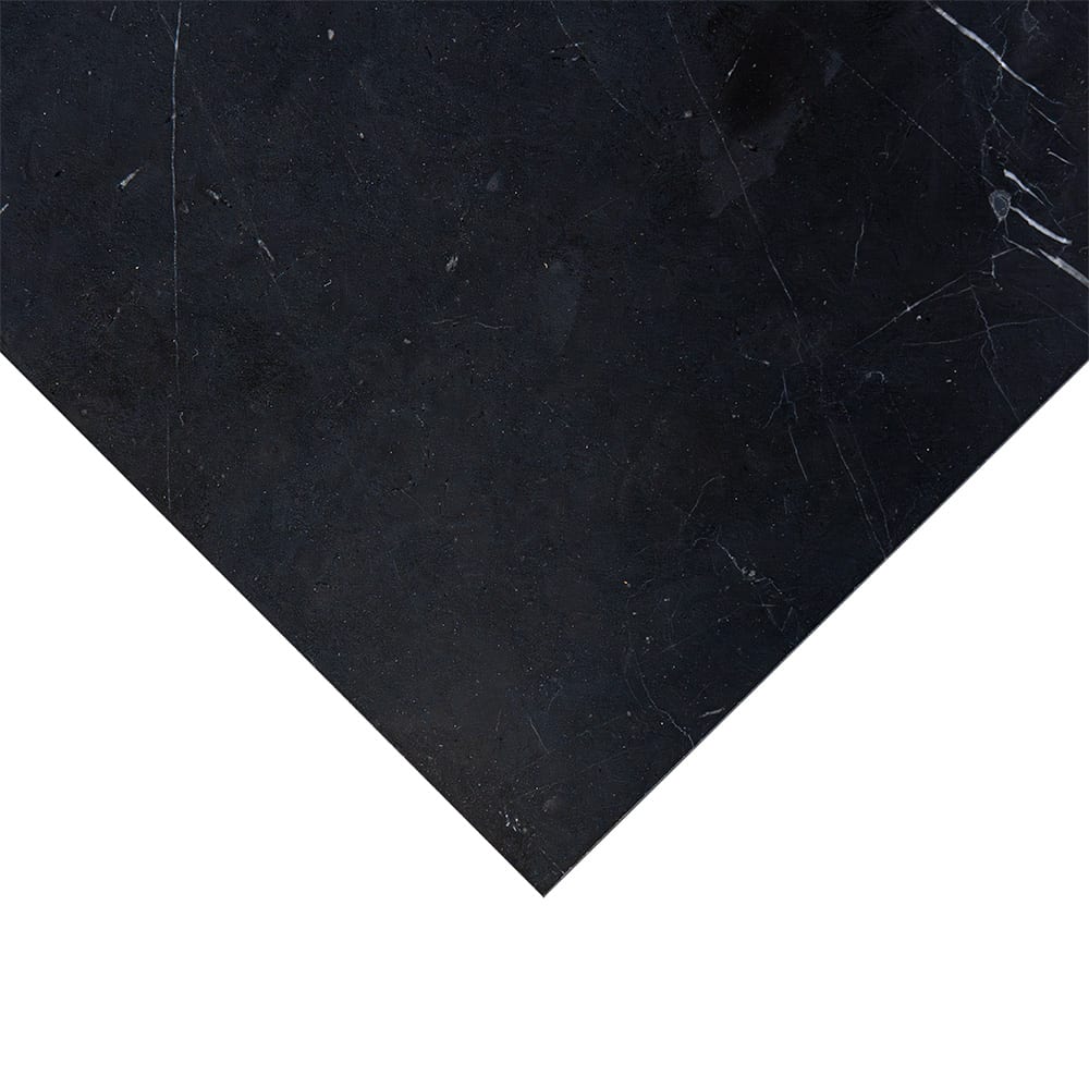 Black, Carrara T Honed Checkerboard Pattern Marble Tile