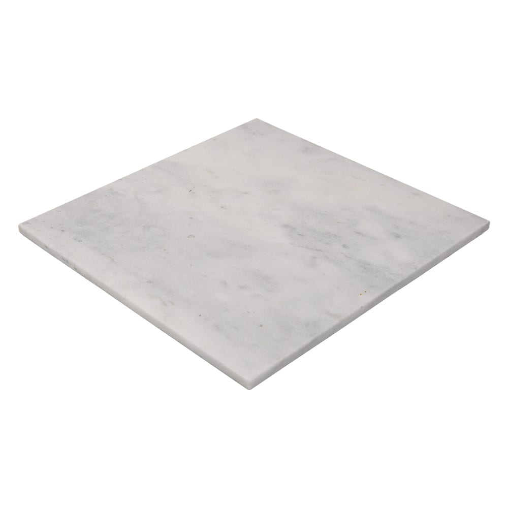 Black, Carrara T Honed Checkerboard Pattern Marble Tile