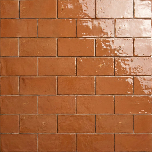 Sunrise Natural Hand Pressed Terracotta Tile