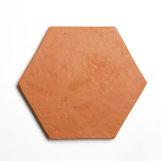 Sunrise Natural Hand Pressed Hexagon 8 Terracotta Tile