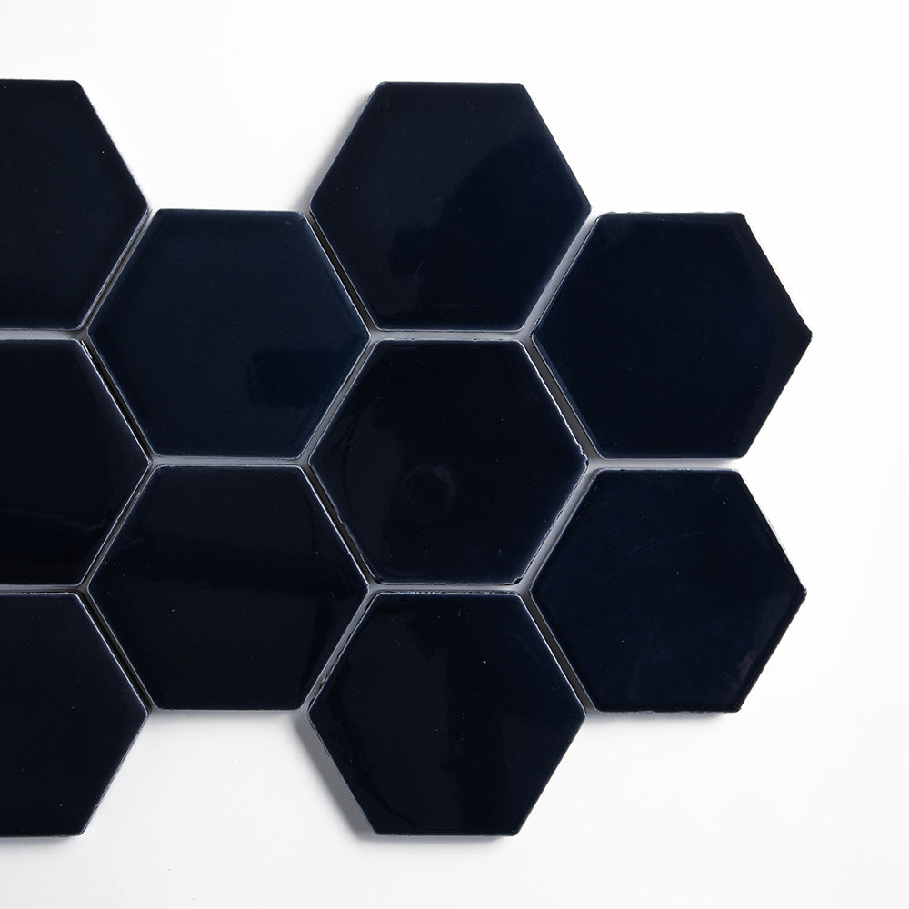 Azul Laguna Glossy Hexagon 4 Ceramic Tile