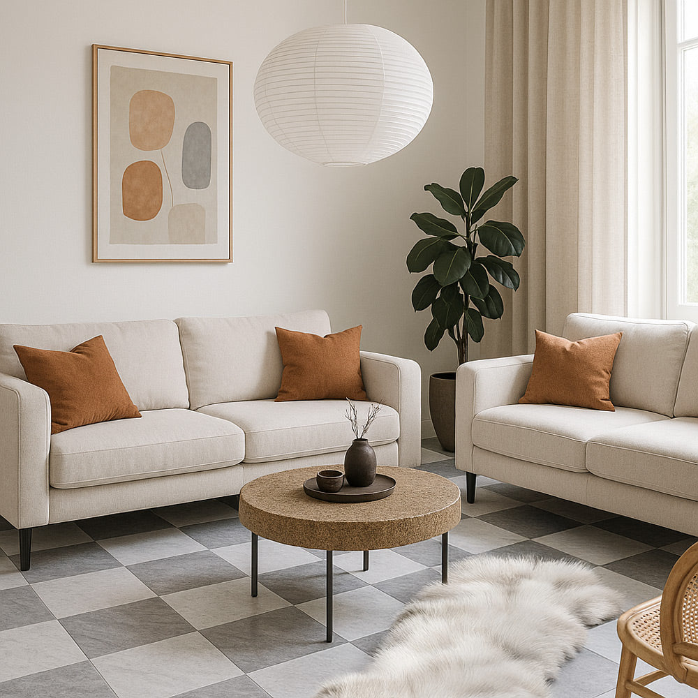 Athens Grey Light, Thassos Extra Honed Checkerboard Pattern Marble Tile