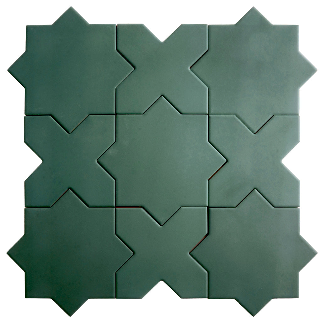 Sage Green 5x5 Matte Cross Porcelain Tile (34 pack, 5.31 sq ft/case) - Sample