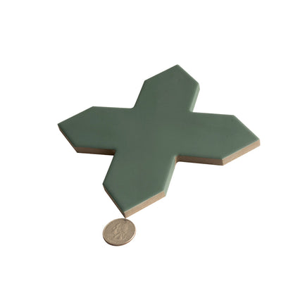 Sage Green 5x5 Matte Cross Porcelain Tile (34 pack, 5.31 sq ft/case)